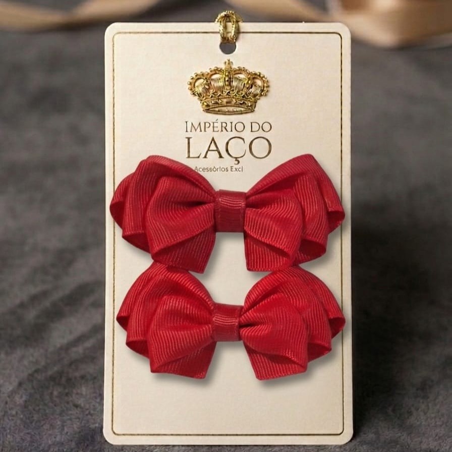 Parzinho de Laços Lara vermelho