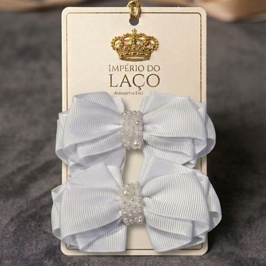 Parzinho de Laços Milena branco
