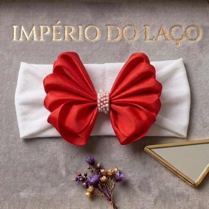 Faixa com Laço Palladino vermelho