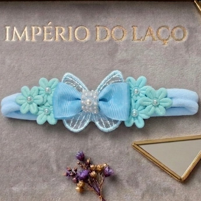 Faixa Butterfly Azul bebê